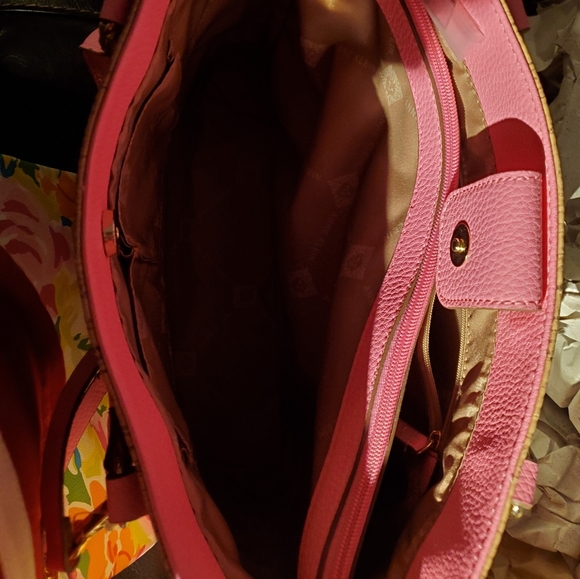 Anne Klein Paige tote in cork/pink - Picture 12 of 15